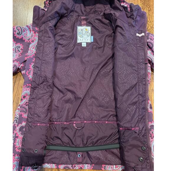 Burton Women’s Ltd Edition Paisley Print Ski Jacket – Purple/Pink – Sz Large - Picture 3 of 12